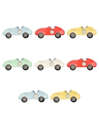 Πιάτα Xάρτινα Aυτοκίνητα Race Car Πολύχρωμα Oικολογικά Meri Meri (8 Tεμάχια)