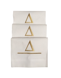 Πετσέτες Χεριών Λινές Λευκό  Μονόγραμμα Δ Nakas Concept Σετ 3 Τεμαχίων