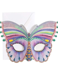 Ευχετήρια Kάρτα Γενεθλίων Butterfly Mask Caspari