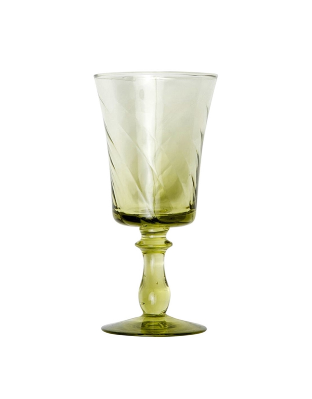 Ποτήρι Κρασιού Colette Light Olive Blue Pheasant 6 Τεμάχια
