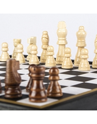 Πολυπαιχνίδι 4 σε 1 Σκάκι Tάβλι Γκρινιάρης Φιδάκι Ξύλινο 34x34 cm Mανόπουλος