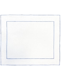 Σουπλά Coated Linen White Frame Marine La Gallina Matta (40 x48 cm)