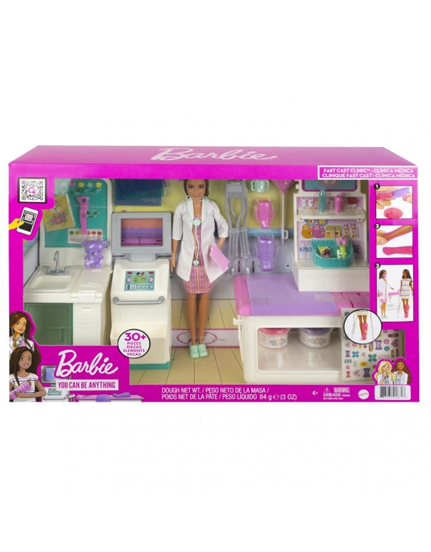 Barbie Κλινική Σετ Με Κούκλα Mattel 86100938