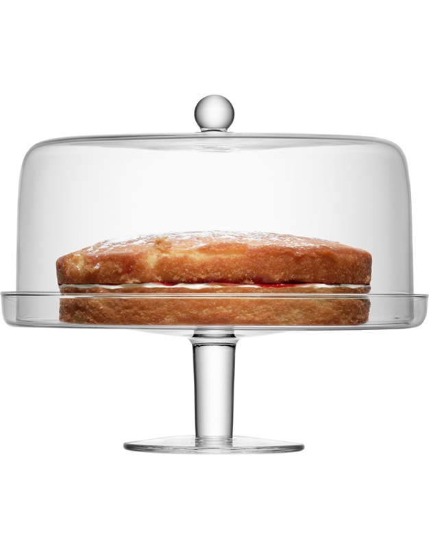 Cake Stand Διαφανές Με Καπάκι Lsa International (33 cm)