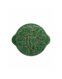 Δίσκος Για Τάρτα Κεραμικός Πράσινος Holly Bordallo Pinheiro (36 cm)