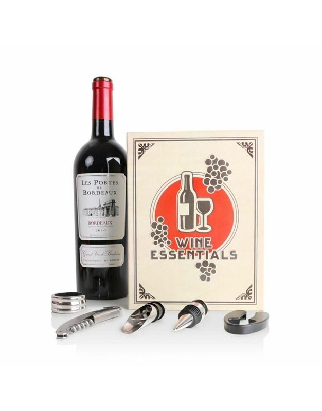 Wine Essentials Book Με Εργαλειοθήκη Kikkerland
