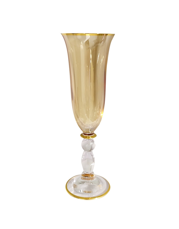 Ποτήρι Σαμπάνιας Xρυσό "Flute Goblet Gold Ambra" (21 cm)