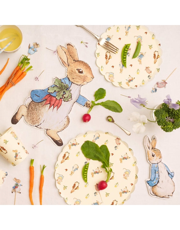 Πιάτα Φαγητού "Peter Rabbit" Meri Meri (12 Tεμάχια)