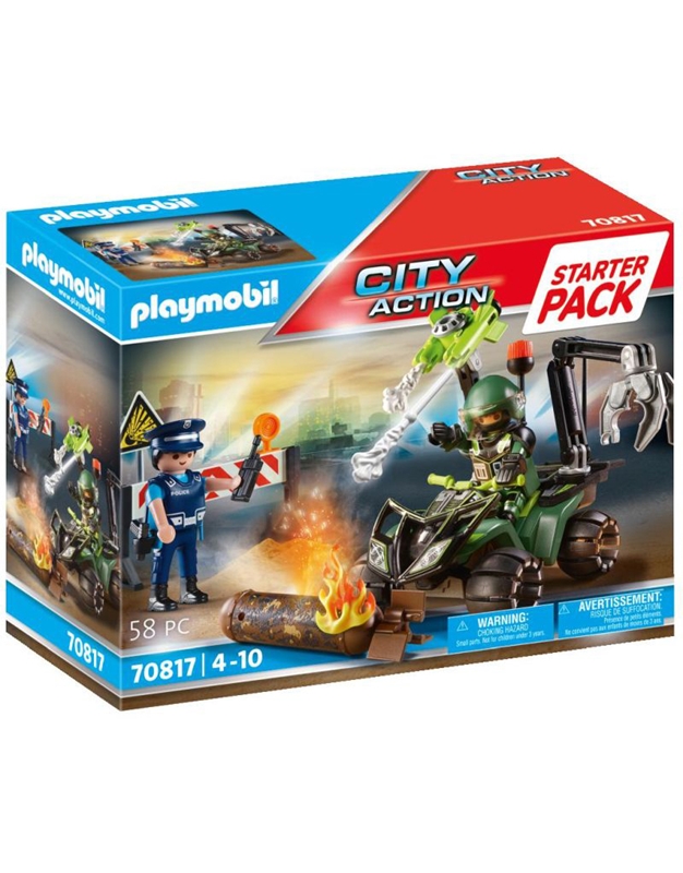 Playmobil Starter Pack Εξουδετέρωση Εκρηκτικού Μηχανισμού (70817)