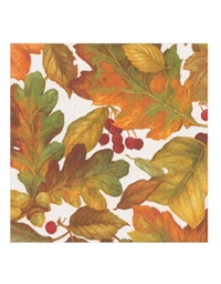 Χαρτοπετσέτες "Autumn Leaves" 12.5x12.5cm Caspari (20 τεμάχια)