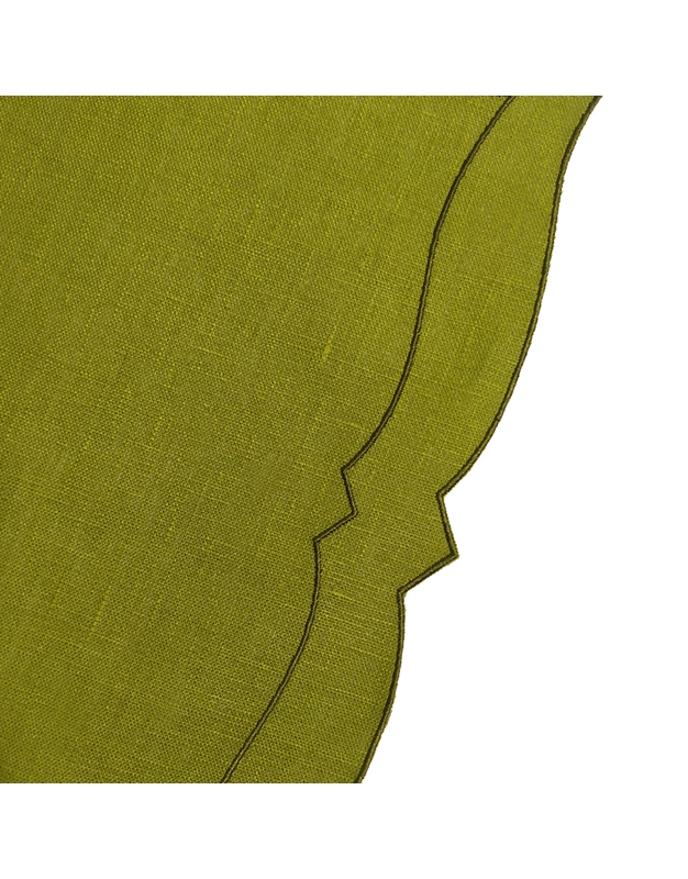 Σουπλά Λαδί Coated Linen Sage/Olive La Gallina Matta (48 x 37 cm)