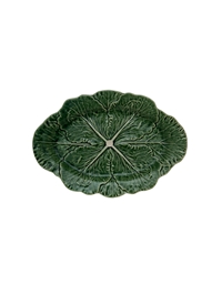 Πιατέλα Οβάλ Κεραμική Πράσινη Cabbage Bordallo Pinheiro (37.5 cm)
