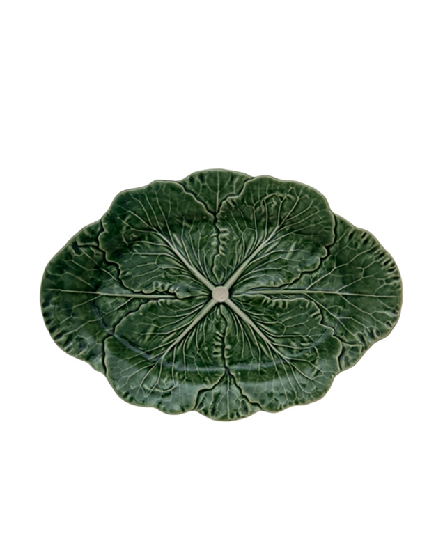 Πιατέλα Οβάλ Cabbage Λάχανο Πράσινη Bordallo Pinheiro (43 cm)