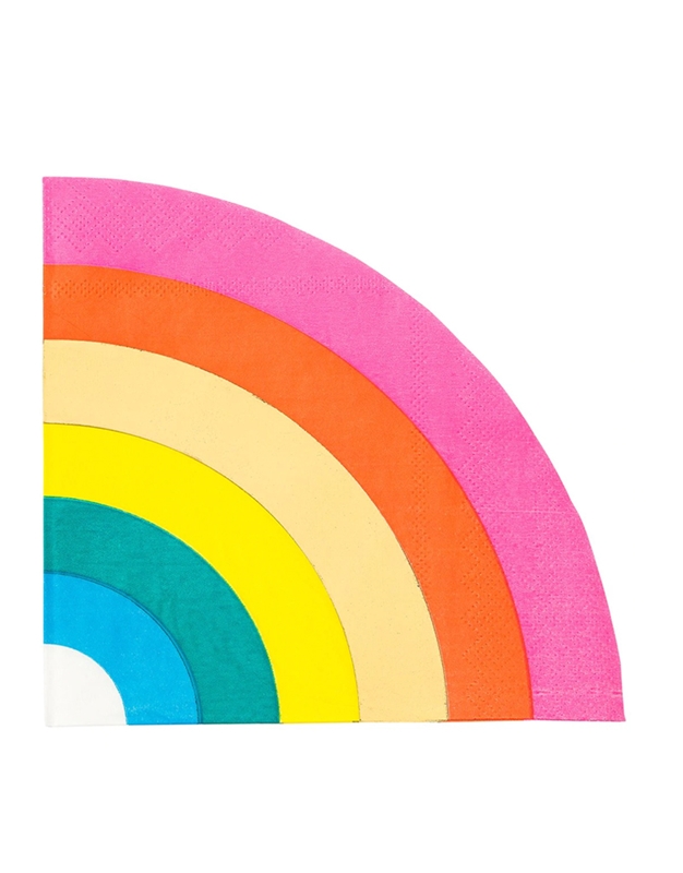 Χαρτοπετσέτες Rainbow 16 x 16 cm (16 Τεμάχια) Talking Tables