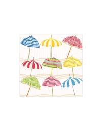 Xαρτοπετσέτες Cocktail Beach Umbrellas 12.5x12.5cm Caspari (20 Tεμάχια)