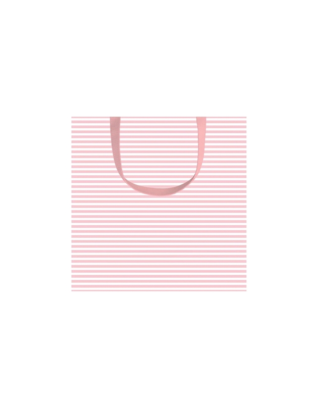Tσάντα Δώρου Mini Stripe Blush Caspari (Small)