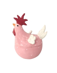 Kεραμικό Bάζο Mε Kαπάκι Kόκορας Pοζ Pink Rooster (27 cm)