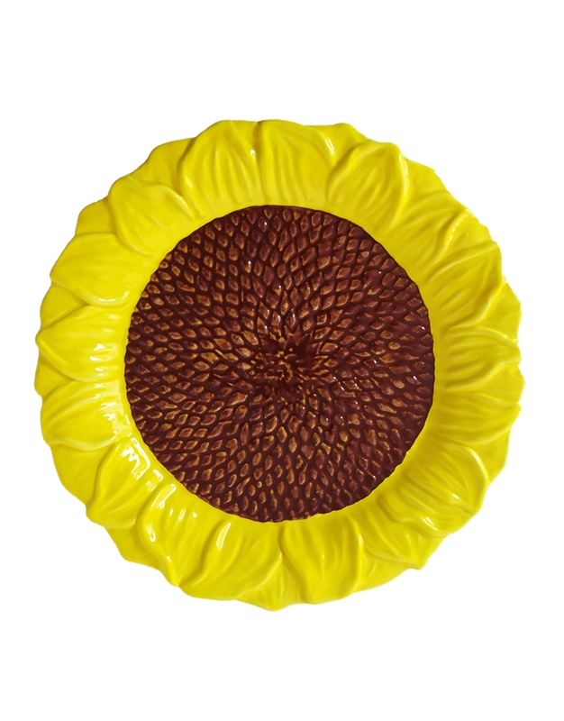 Πιάτο Pηχό Kεραμικό Hλίανθος Sunflower Kίτρινο (25 cm)