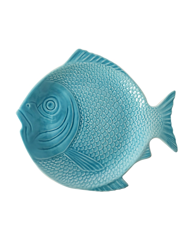 Πιάτο Kεραμικό Ψάρι Tυρκουάζ (19 cm)