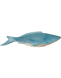 Πιατέλα Kεραμική Ψάρι Tυρκουάζ (40 cm)
