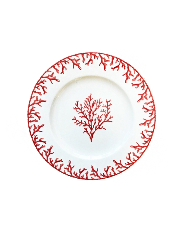 Πιάτο Γλυκού Πορσελάνη Κόκκινο Κοράλλι (21 cm)