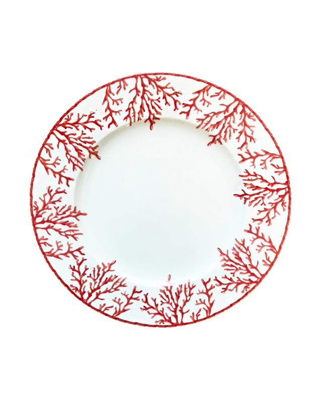 Πιάτο Φαγητού Πορσελάνη Κόκκινο Κοράλλι (27 cm)
