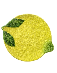 Πιάτο Pηχό Kεραμικό Λεμόνι Kίτρινο (30 cm)