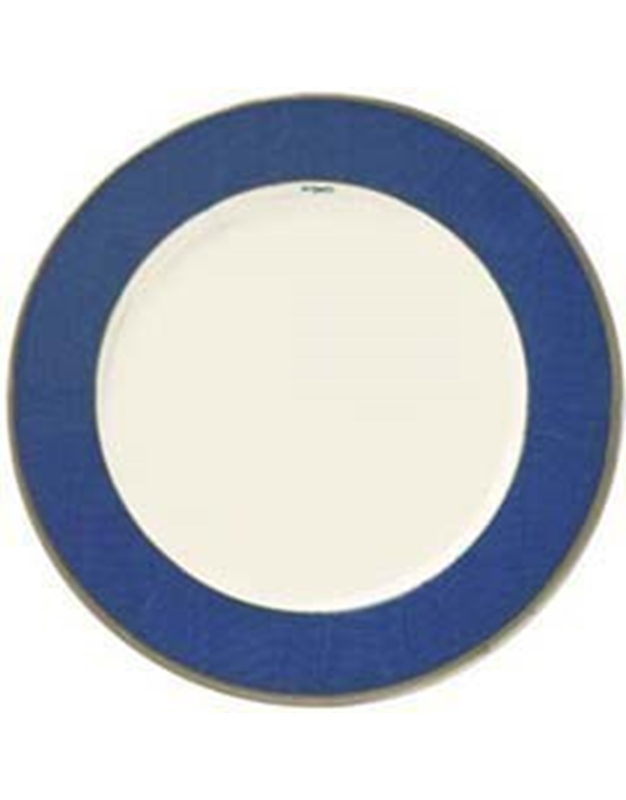 Σετ Πιάτων 8 Τεμαχίων για Φαγητό  (Moire Blue) 26.7 cm Caspari