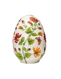 Διακοσμητικό Αυγό Aνοιγόμενο Με Μαργαρίτες Kαι Πεταλούδες 1037103 Palais Royal Lamart (18 cm)