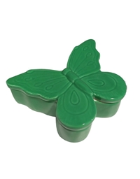 Κεραμικό Κουτί Αποθήκευσης Πράσινη Πεταλούδα (12 cm)