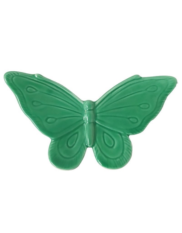 Διακοσμητική Κεραμική Πράσινη Πεταλούδα (15 cm)