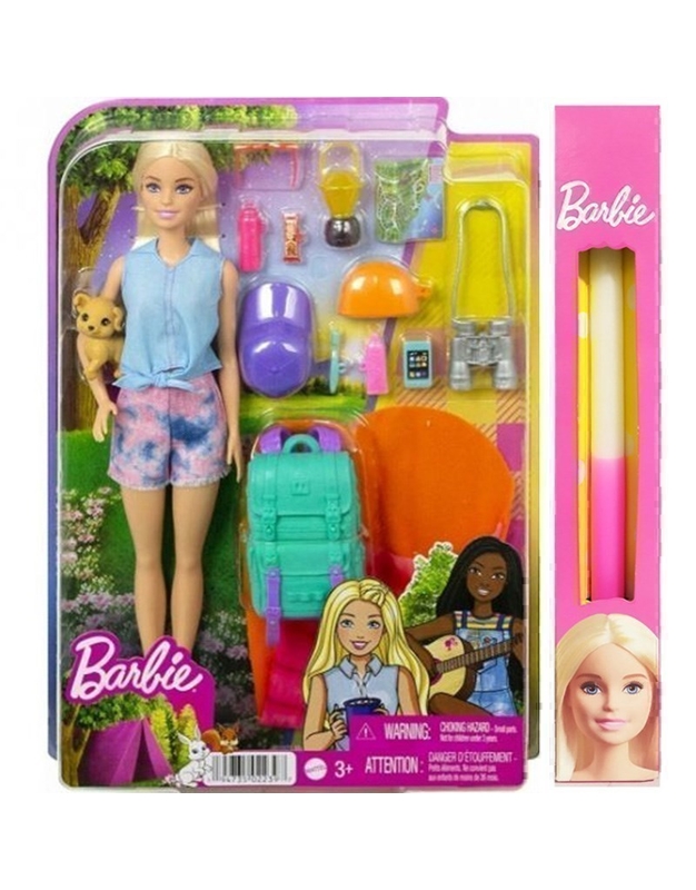 Barbie Malibu Camping Με Λαμπάδα Mattel (HDF73)