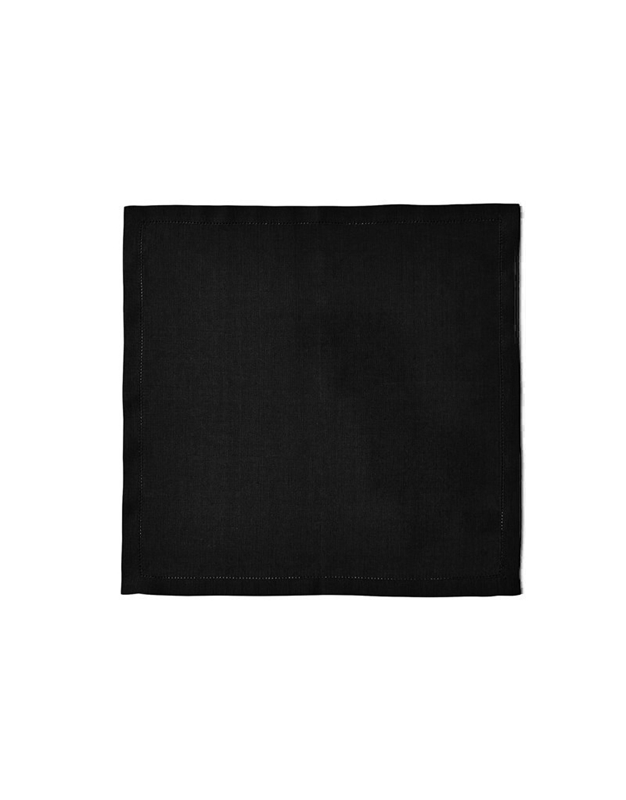 Πετσέτα Φαγητού Λινή Mαύρη Florence Alexandre Turpault (45 x 45 cm)
