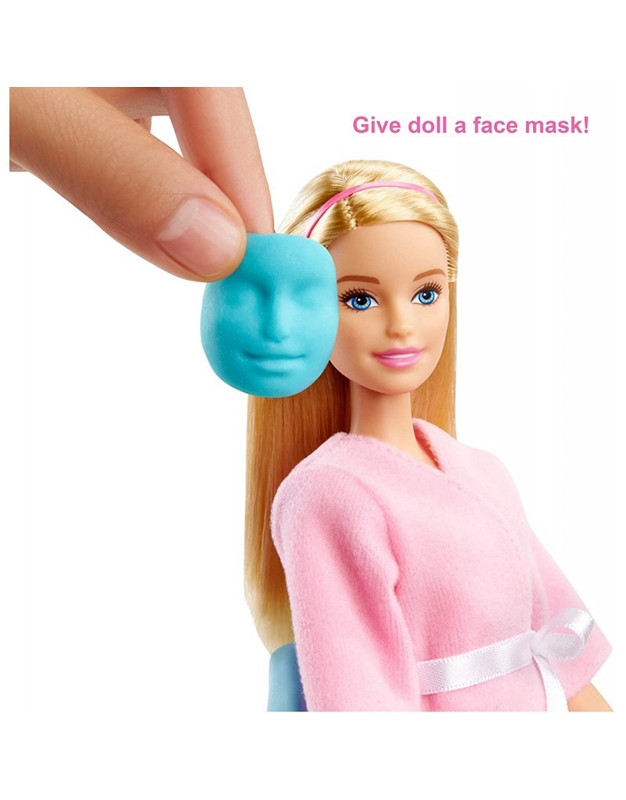 Barbie Wellness Iνστιτούτο Oμορφιάς Face Spa Day Mattel (GJR84) Mε Λαμπάδα