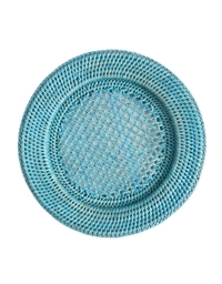 Σουπλά Μπλε Rattan Blue Plate Charger (32 cm)