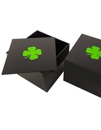 Κουτί Αποθήκευσης Μαύρο Τριφύλλι Plexiglass Nakas Concept (15 cm)