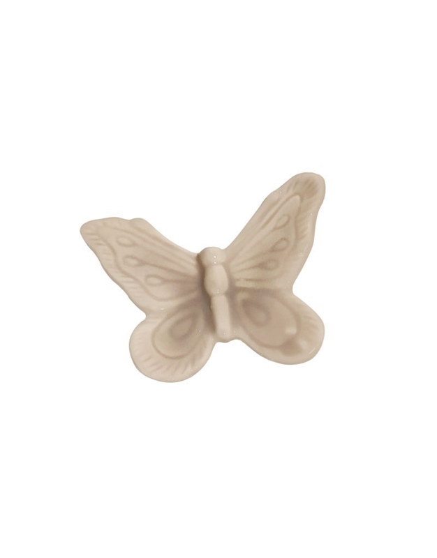 Κεραμικό Μαγνητάκι Μικρή Μπεζ Πεταλούδα (5 cm)