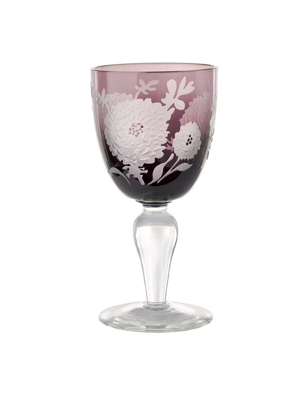 Ποτήρι Κρασιού Γυάλινα Peony Πολύχρωμα Pols Potten (6 Τεμάχια)