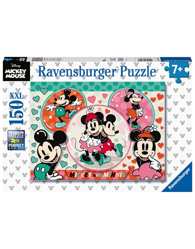 Puzzle "Minnie & Mickey Mouse" Ravensburger (150 XXL Κομμάτια)