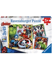 Puzzle "Avengers" Ravensburger (3 x 49 Κομμάτια)