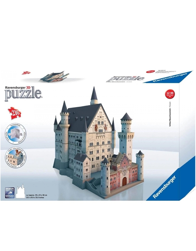 Puzzle 3D "Κάστρο Neuschwanstein" Ravensburger (216 Κομμάτια)