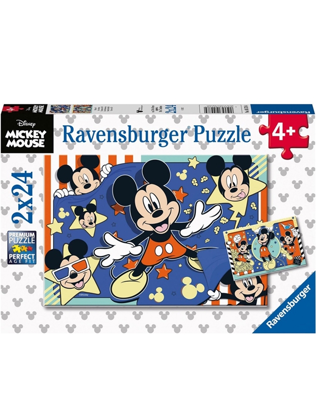 Puzzle "Mickey Mouse" Ravensburger (2 x 24 Κομμάτια)