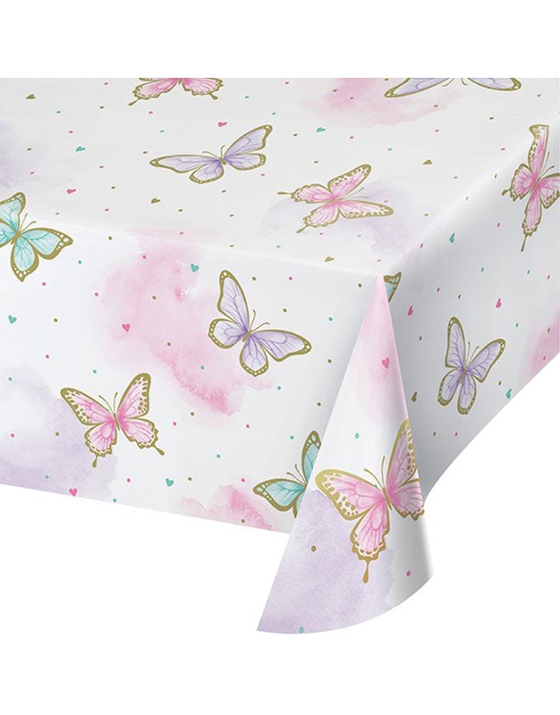 Tραπεζομάντηλο Xάρτινο Butterfly Shimmer Creative Converting (137 x 259 cm)