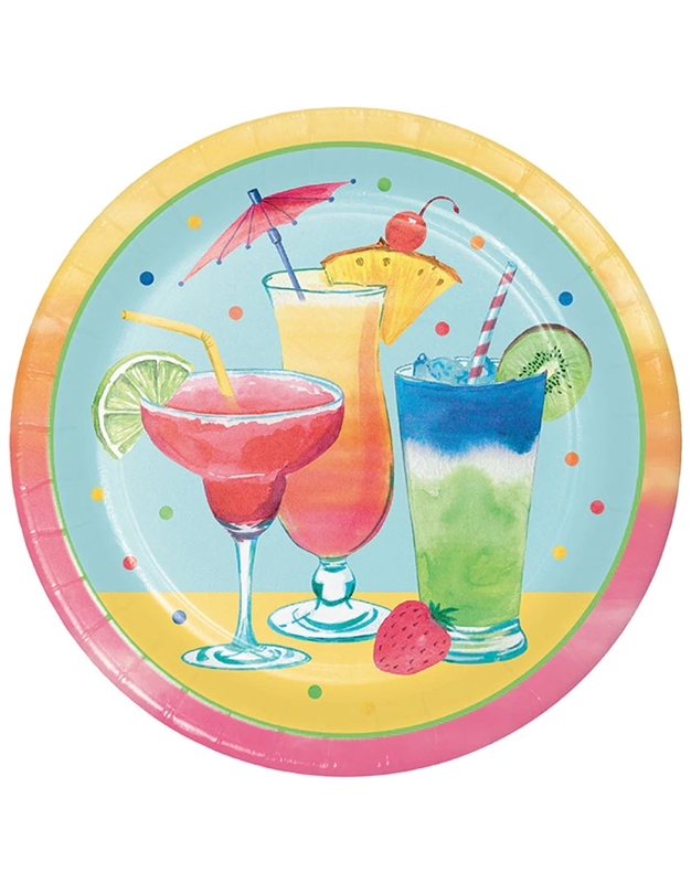 Πιάτα Μεγάλα Summer Cocktails Creative Converting (8 Τεμάχια)