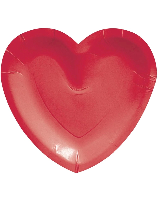 Πιάτα Kαρδιά Xάρτινα Kόκκινα Valentine's Creative Converting