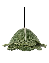 Φωτιστικό Οροφής Kεραμικό Cabbage Λάχανο Πράσινο Bordallo Pinheiro (35.5 cm)
