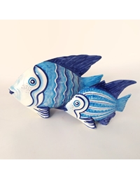 Κεραμικό Διακοσμητικό Ψάρι Μπλε (2155)
