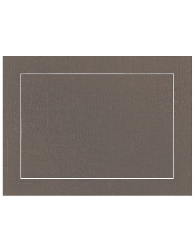 Σουπλά Γκρι Coated Linen Charcoal/White La Gallina Matta (40 x 48 cm)