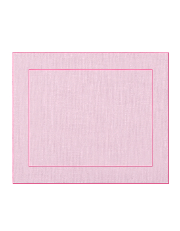 Σουπλά Ροζ Coated Linen Cube Powder Rose/Fuschia La Gallina Matta (39 x 36 cm)