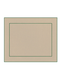 Σουπλά Μπεζ Coated Linen Cube Beige/Green La Gallina Matta (39 x 36 cm)